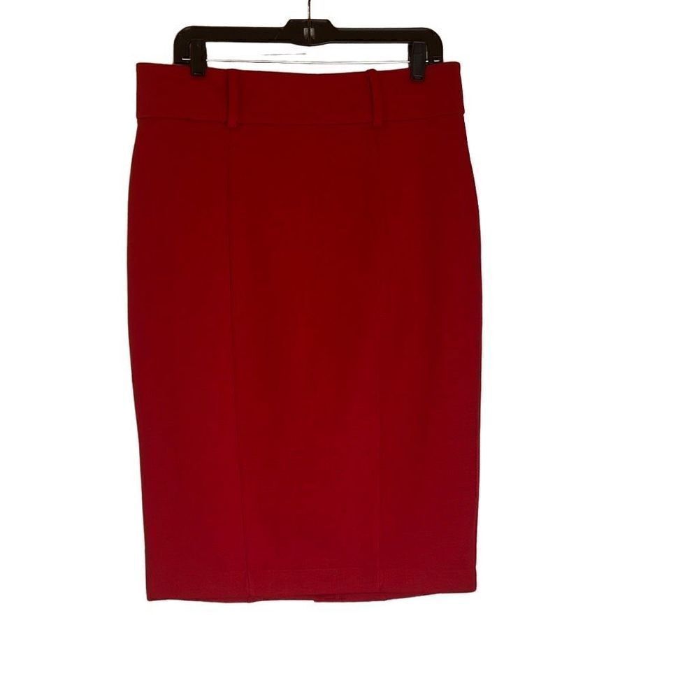 New York & Company Red Skirt Pencil Straight Sz.L NWT